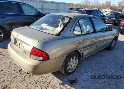2000 Nissan Sentra Base z USA, uszkodzony, nr VIN 3N1CB51D6YL345881